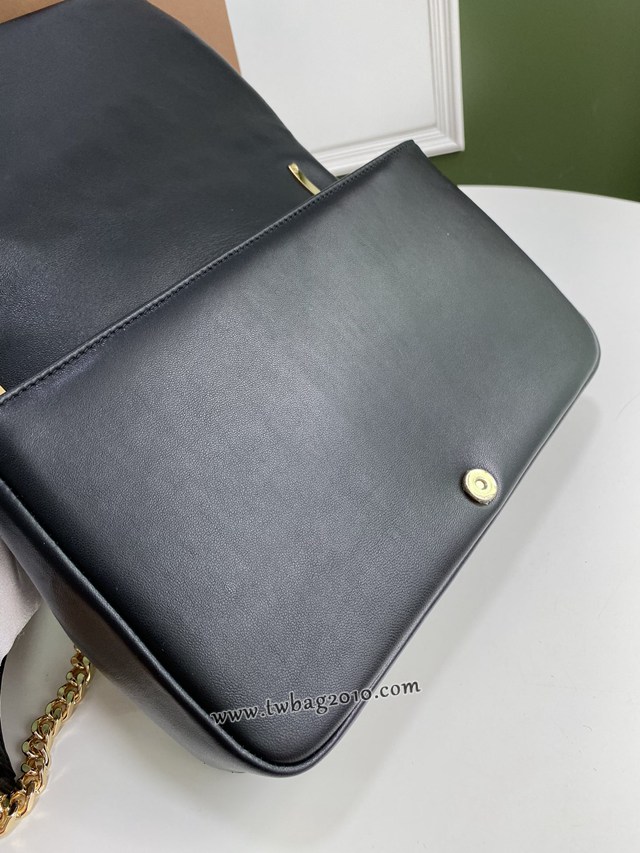Burberry專門店新款大號羊皮TB蘿拉包 巴寶莉鏈條單肩斜挎女包 yxb1254